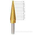 HSS 4241 Spiral Groove Step Drill Bit